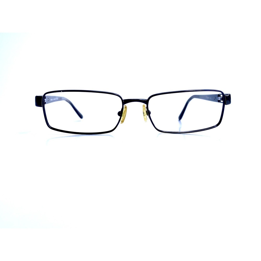 Versace Black Metal Rectangular Glasses MOD 1120 1009 52 16 140